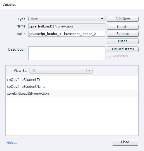 loading initial JavaScript files with xprefInitLoadJSFromAction